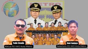 Wartawan Online Bangga, Kota Metro Pernah Dipimpin Wali Kota Terbaik